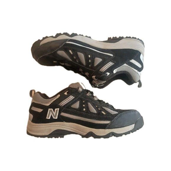 New Balance Other - Vintage New Balance 645 Black Grey Kids Hiking Running Shoes Suede Size 2.5